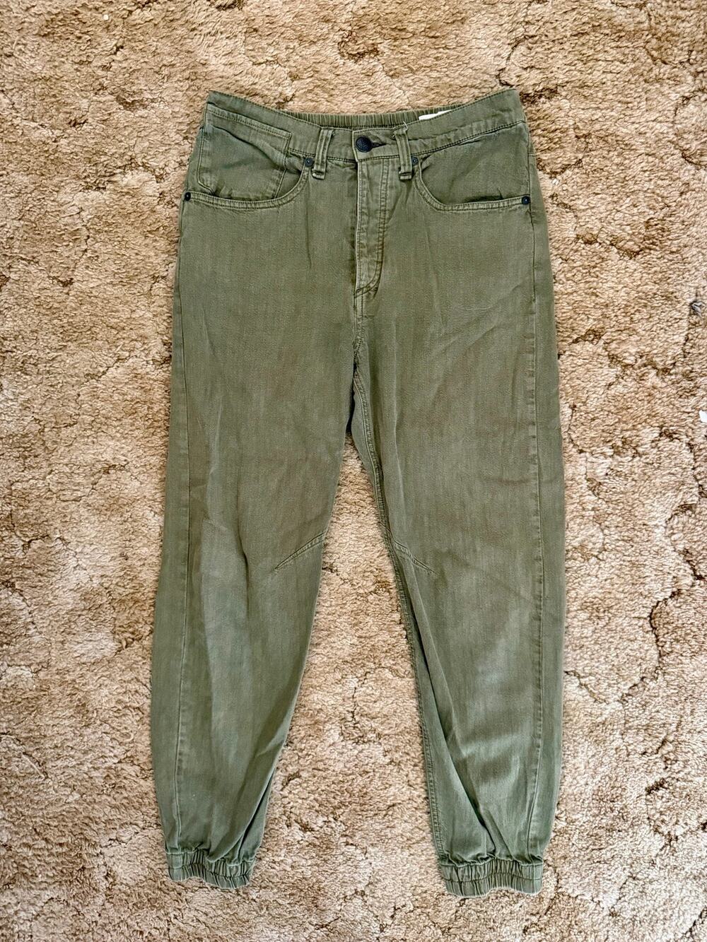 Rag & Bone Engineered Jogger Pants Olive Green Size 26